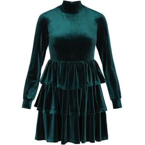 faina Cocktailjurk  smaragd