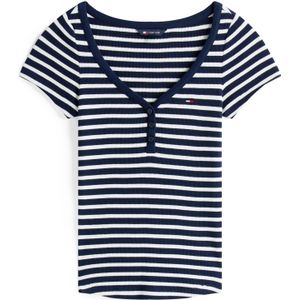 Tommy Jeans Shirt  navy / wit