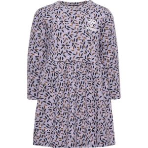 Hummel - Jurk - Kaki - Jersey - Lange Mouw - Bloemenprint