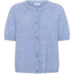 SAINT TROPEZ Gebreid vest 'Zanett'  blauw gemêleerd