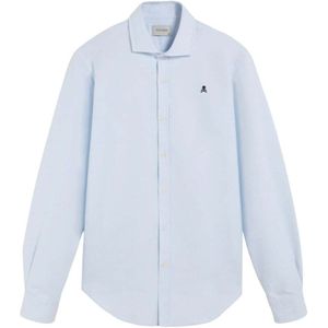 Scalpers Overhemd 'Oxford Peach'  lichtblauw