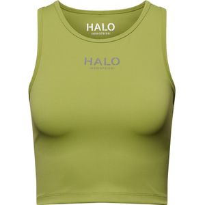 HALO Sporttop  grijs / neongroen