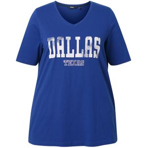 Ulla Popken Shirt  donkerblauw / wit