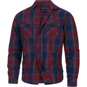 INDICODE JEANS Overhemd 'Pomal'  blauw / rood