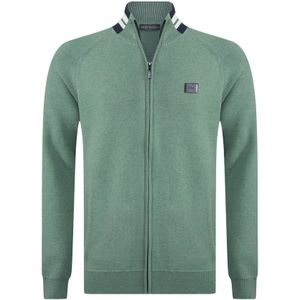 Jacey Quinn Gebreid vest  navy / groen / wit