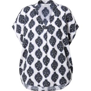 Studio Untold Blouse  zwart / offwhite