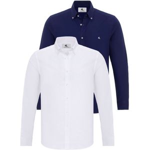Daniel Hills Overhemd  navy / wit