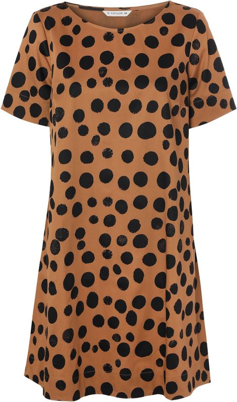 Tatuum - Graci - Damesjurk - Katoen - Ruime Trapeziumvorm - Korte Mouwen