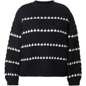 Studio Untold Trui  zwart / wit