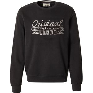 BLEND Sweatshirt  zwart / wit