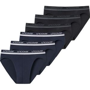 SCHIESSER Slip 'Uncover'  grijs / zwart / natuurwit