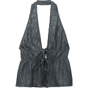 Pull&Bear Top  donkergrijs