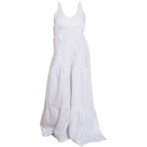 Nikka Place Jurk 'Anemone'  wit