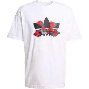 ADIDAS ORIGINALS Shirt 'Trefoil Series Roses'  donkergroen / rood / zwart / wit