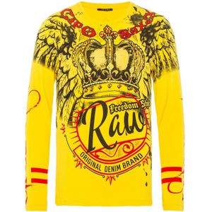 CIPO & BAXX Sweatshirt  geel / rood / zwart