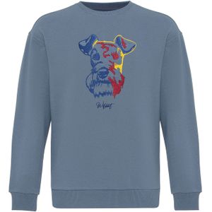 Williot Sweatshirt  enziaan / duifblauw / geel / karmijnrood