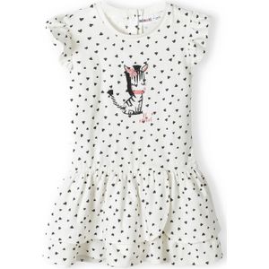 MINOTI Jurk  koraal / zwart / wit