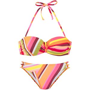 Look - Gedessineerd - Beugelbikini - Oranje - Recycling-Polyester