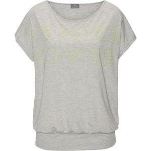 Venice Beach - T-shirt - Grijs/limoen - Ronde Hals - Sportieve Look