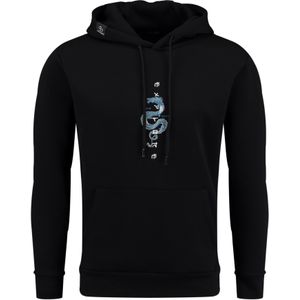 Sweater - Motiefprint - Sweatstof - Capuchon - Lange Mouw