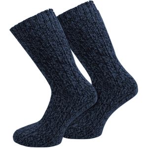 normani Sokken  blauw gemêleerd