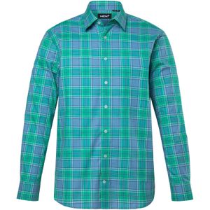 Men Plus Overhemd  turquoise / lichtblauw / wit