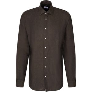 Seidensticker - Businessoverhemd - Groen - Regular 1/1 Kent Kraag - Effen