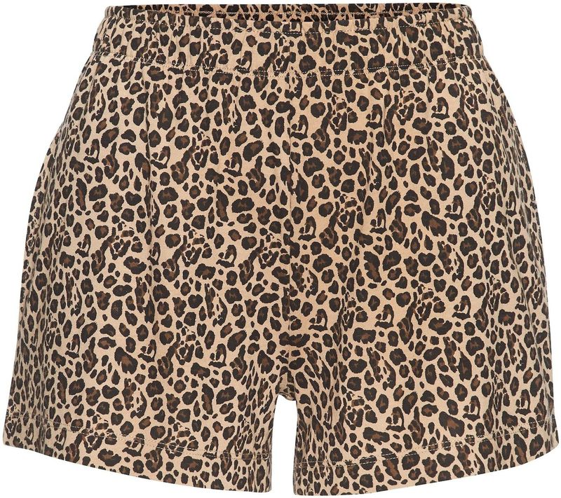 s.Oliver RED LABEL - Korte Pyjamabroek - Luipaardpatroon - Regular Fit