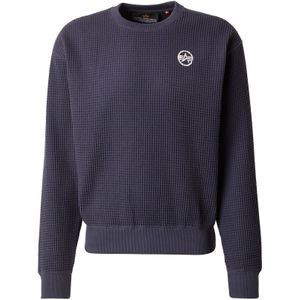 ALPHA INDUSTRIES Sweatshirt 'Studio'  navy / wit