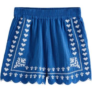 Next Broek  royal blue/koningsblauw / wit
