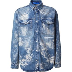 KARL LAGERFELD JEANS Overhemd  blauw / wit