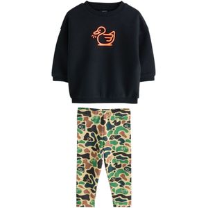 Next Set  mokka / lichtgeel / groen / zwart