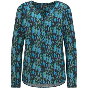 Goldner Blouse  petrol / zwart