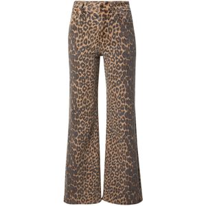 miss goodlife - Jeans - Chocoladebruin - Dierenprint - Loosefit