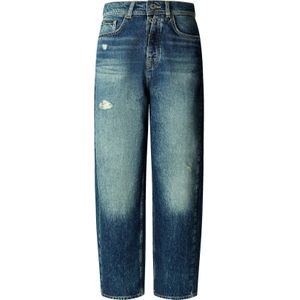 Pepe Jeans - Addison - Jeans - Donkerblauw - Baggy - High Waist