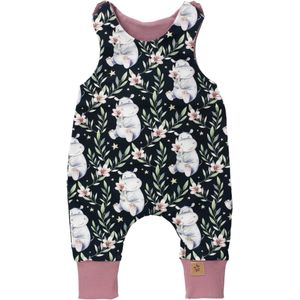 Land-Juwelen Rompertje/body  grijs / groen / oudroze / zwart