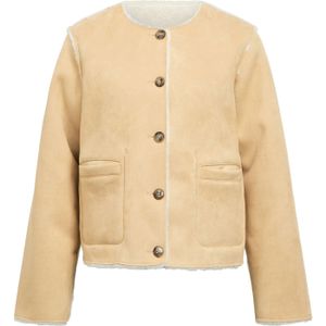 OBJECT Tussenjas 'OBJCula'  beige / wit