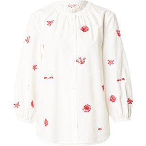 OUI Blouse  rood / wit
