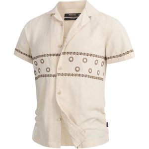 INDICODE JEANS Overhemd 'Cotta'  lichtbeige / bruin