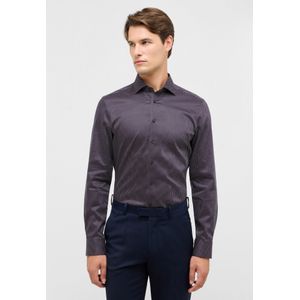 Eterna - Overhemd - Wijnrood - Slim fit - NON IRON (strijkvrij)