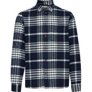 !Solid Overhemd 'Nab'  nachtblauw / offwhite