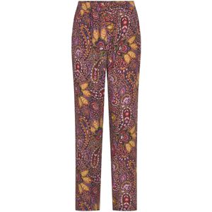 Goldner Broek  bruin / lila / oranje