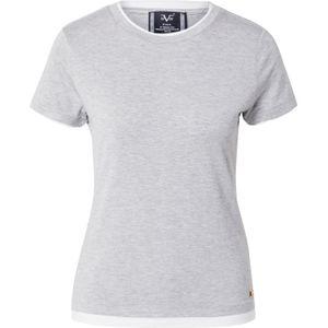 19V69 ITALIA Shirt 'Camilla'  grijs gemêleerd / wit