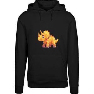 F4NT4STIC Sweatshirt 'Süßer Triceratops Dinosaurier'  lila / oranje / zwart / wit