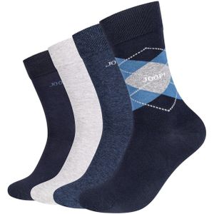 JOOP! - Essentials - Sokken - Regular Fit - Set van 4 Paar - Wolmix