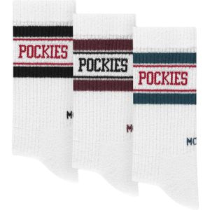 Pockies Sokken  spar / rood / bordeaux / wit