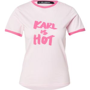 Karl Lagerfeld Shirt 'KARL IS HOT'  pink / rosé