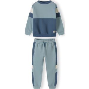 MINOTI Joggingpak  smoky blue / donkerblauw / wit