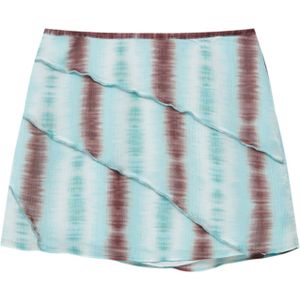 Pull&Bear Rok  lichtblauw / bruin