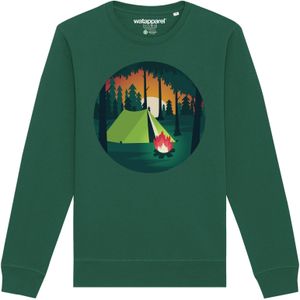Watapparel Sweatshirt 'Zelten'  donkergroen / oranje / rood / wit